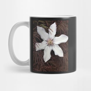 White passion flower Mug